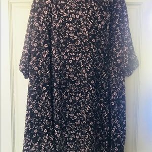 Oversized Floral Patterned Kimono